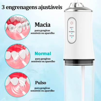 BrilhoJet – Irrigador Dental Portátil Oral