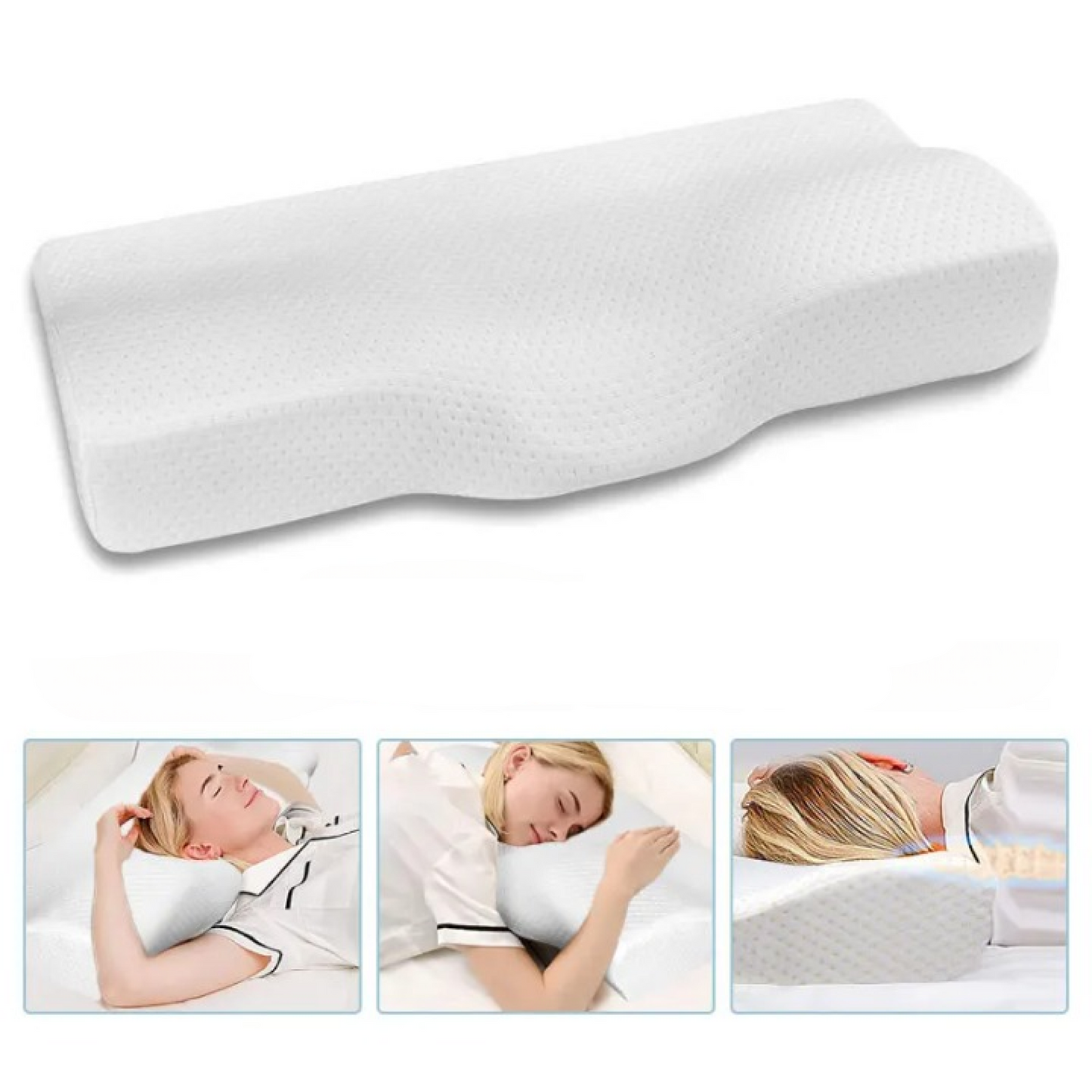 OrthoSleep™ Memory Foam Pillow – Ergonomic Support, Deep Rest & Cervical Relief